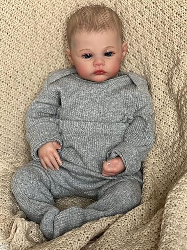 Angelbaby لطيف حديثي الولادة تولد دمية الطفل ، 19 بوصة نابضة بالحياة من جديد سيليكون طفلة ناعم مرجح الجسم واقعية حلوة BEBE in Kuwait