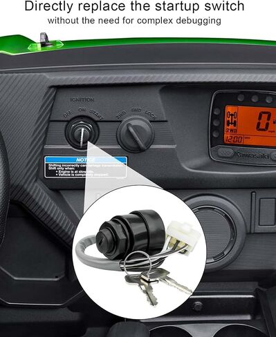 مفتاح الإشعال مع مفاتيح ملاءمة لـ Kawasaki Mule SX 500 600 610 4000 4010 1991-2018 استبدال 27005-1146 ، 27005-1191 ، 27005-0011 in Kuwait