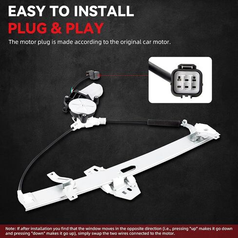 New 1pc Front Passenger (Right) Side Power Window Regulator With Motor Assembly Compatible With 03-07 Honda Accord 4-Door Sedan in Saudi Arabia