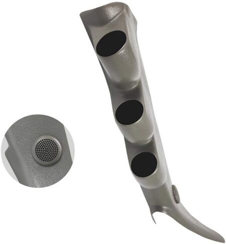 GlowShift Gray Triple Pillar Gauge Pod Compatible with GMC Sierra 1500 2500HD 3500HD Duramax 2000-2006 - A-Pillar Speaker Cutout - Factory Color Matched - Mounts (3) 2-1/16" (52mm) Gauges in Saudi Arabia