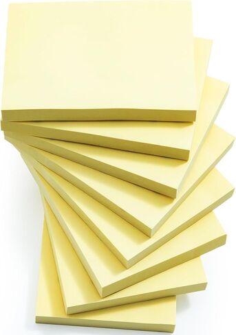 M&G Sticky Notes 3x3 in Canary Yellow, 8pads, 100 Sheets/Pad, Clean Removal, Recyclable, Self-Stick Pads, Easy to Post for Home, Office, Notebook, Total 800 Sheets in Saudi Arabia