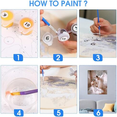 SKRYUIE Paint by Numbers Kits for Adults African Americans, Acrylic Africa Oil Paint by Numbers for Adults Beginner Canvas with Brushes Paintwork Art Crafts for Home Decor 16x20 inch u10 in Saudi Arabia
