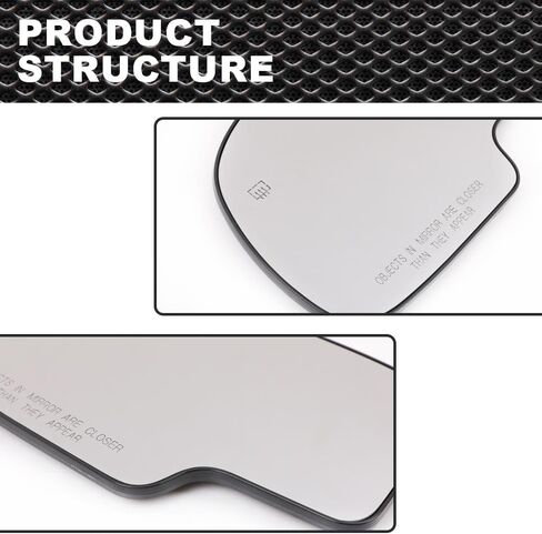 Mirror Glass Power Heated Compatible with 1999-2006 Chevy Silverado GMC Yukon Avalanche Driver & Passenger Side Mirror Glass Set in Saudi Arabia