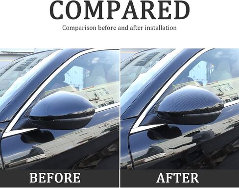 Door Side Mirror Cover Trim Rearview Side Mirror Covers Caps for Alfa Romeo Stelvio 2017-2024 Gloss Black Car Decoration Accessories (Stelvio) in Saudi Arabia