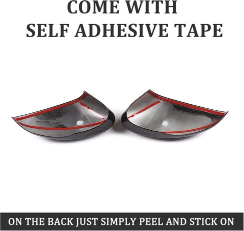 Door Side Mirror Cover Trim Rearview Side Mirror Covers Caps for Alfa Romeo Stelvio 2017-2024 Gloss Black Car Decoration Accessories (Stelvio) in Saudi Arabia