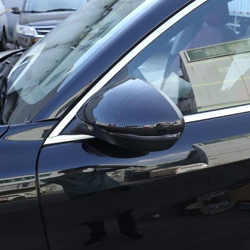 Door Side Mirror Cover Trim Rearview Side Mirror Covers Caps for Alfa Romeo Stelvio 2017-2024 Gloss Black Car Decoration Accessories (Stelvio) in Saudi Arabia