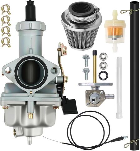 PZ27 Carburetor Fit for 4 Stroke 125cc 150cc 200cc 250cc ATV 27mm Carb for Honda Sportrax TRX250EX 2001-2005 ATC200M ATC200E ATC200ES TRX200SX TRX200D with Fuel Petcock Valve in Saudi Arabia