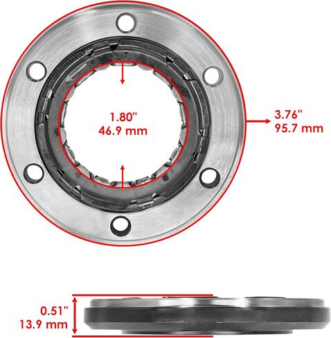 Caltric Starter Clutch One Way One Training مع Honda TRX300 TRX-300 Fourtrax 300 1988-2000 in Saudi Arabia
