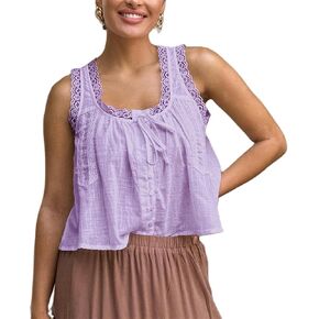 نساء الدانتيل الخزان سترة الخزان أعلى أكمام زر أسفل Cardigan المحاصيل قمم لطيفة الصيف كامي قميص y2k الخروج من قمم in Kuwait