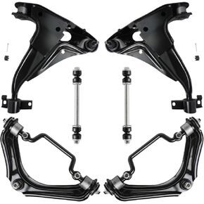 Detroit Axle - Front Control Arms for 2002-2005 Ford Explorer Mercury Mountaineer 2003 2004 [4-Door], 4 Upper & Lower Control Arms w/Ball Joints, 2 Sway Bar Links Replacement in Saudi Arabia