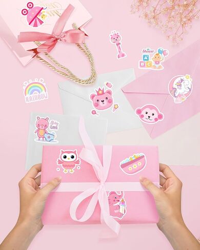 Baby Boy Shower Stickers for Scrapbooking, 50pcs Baby Scrapbook Supplies Stickers Newborn Baby Album Waterproof Vinyl Bluk Sticker for Water Bottles Laptop Decorating Planning Scrapbooking in Saudi Arabia