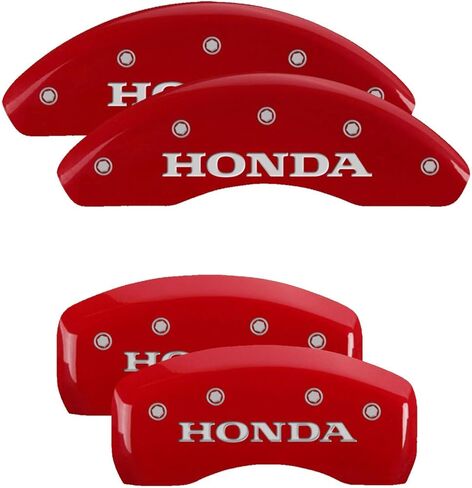 MGP Caliper Covers - Brake Caliper Covers 2018-2023 Honda Accord - Front and Rear Set - Red in Saudi Arabia