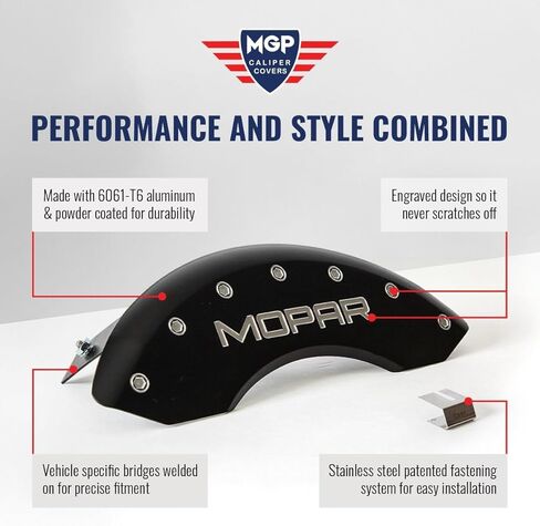 MGP Caliper Covers - Brake Caliper Covers 2018-2023 Honda Accord - Front and Rear Set - Red in Saudi Arabia