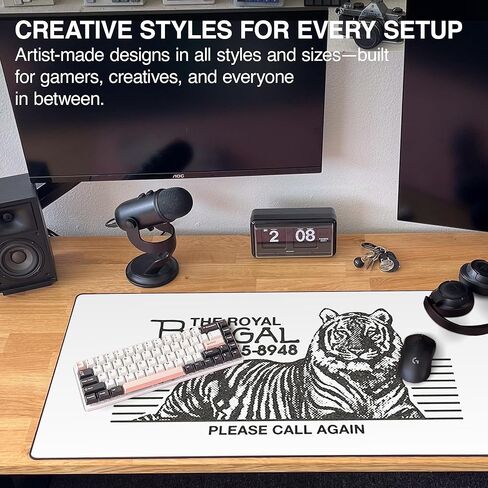 MPCO Life Without Love by OZGMX Large Size Gaming WFH Mousepad Full Desk (Original, DuraGlyde (Large (36" x 17")) in Kuwait