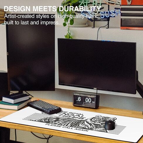 MPCO Life Without Love by OZGMX Large Size Gaming WFH Mousepad Full Desk (Original, DuraGlyde (Large (36" x 17")) in Kuwait