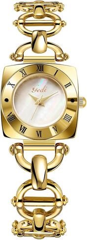 Gosasa Women's Fashion Fashion Watch Square Gold Quartz Watch منحوتة شعار الرومانية الشعار الشعار مراقبة الكوارتز عتيقة in Kuwait