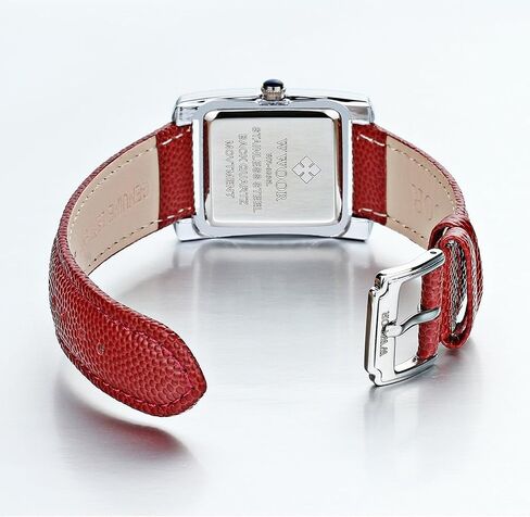 Carlien Luxury Square Dress Ladies Quartz Watch for Women Roman Dial Diamond Leather Strap Wrist Watch in Saudi Arabia