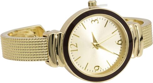 Blekon Collections Women's Quartz 30mm Case Classic Rough Textured Cuff Bangle Watch in Saudi Arabia