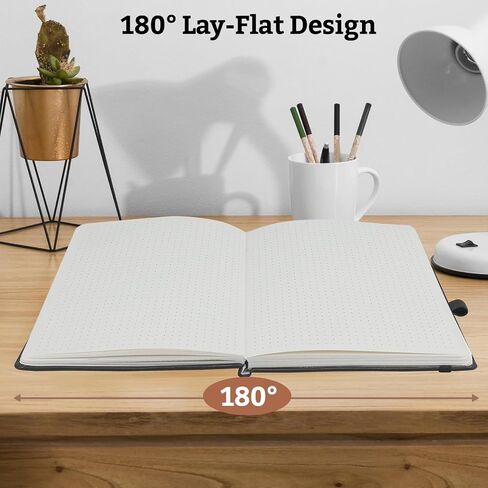 Bullet Journal Dotted Gardcover Noteboor ، 140 صفحة 120GSM ورقة للتغذية ، أخذ الملاحظات ، يوميات ، 5.7 '*8.3' ، بورجوندي in Kuwait