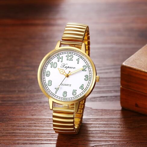 الساعات المعصم المرنة للنساء في Avaner: WASTER BAND EASY READER WATCH WATCHING LUMION LAMION in Saudi Arabia