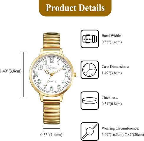 الساعات المعصم المرنة للنساء في Avaner: WASTER BAND EASY READER WATCH WATCHING LUMION LAMION in Saudi Arabia