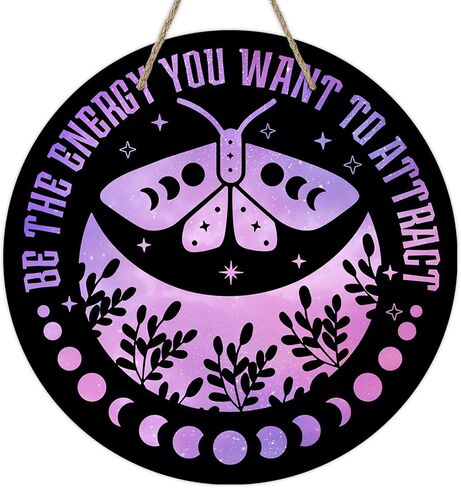 Deroro Purple Halloween Moon Phase Cauldron Front Door Sign, Witch It's Just a Phase Solar Eclipse Wood Door Hanger Outdoor Outside Porch Decor, Astronomy Wooden Wreath Indoor Wall Hanging Decoration in Saudi Arabia