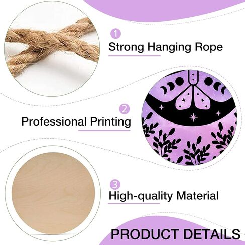 Deroro Purple Halloween Moon Phase Cauldron Front Door Sign, Witch It's Just a Phase Solar Eclipse Wood Door Hanger Outdoor Outside Porch Decor, Astronomy Wooden Wreath Indoor Wall Hanging Decoration in Saudi Arabia