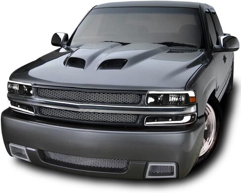 7422446760721 Compatible With 1999-2002 Chevy Silverado / 2000-2006 Suburban Tahoe Switchback Sequential LED Strip Bar Chrome Housing Headlights With Signal Bumper Lamps Amber Reflector 4-Pieces in Saudi Arabia