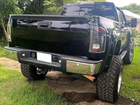 kuafu الخطوة الخلفية خطوة الوفير التجميع متوافق مع 2007-2013 Chevy Chevrolet Silverado & GMC Sierra 1500 w/Ros roles استبدال 20899360 GM1103148 REPC823703 الصلب Chrome in Saudi Arabia