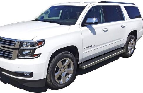 HD Ridez Stains Steel Running Board 5 "أسود متوافق مع الضواحي 1500 Yukon XL 1500 2000-2020 (استبعاد Z71 Denali) و Avalanche 02-13 (Nerf Bar Side Step in Saudi Arabia