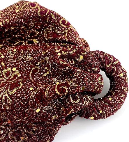 Turbans for Women Retro Hijab Cap Hair Coverings Sequin Head Wraps Fashion Floral African Hats in Kuwait
