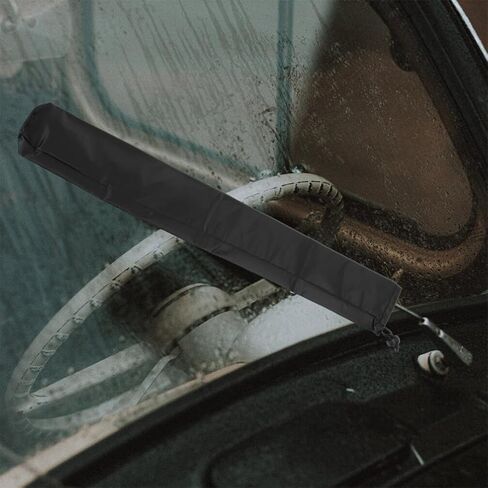 أكمام ممسحة ممسحة سيارة MobeStech 1 زوج من المساحات الزجاجية الزجاج الأمامي يغطي حامي RV Wiper Plade Rain Covers Wiper Blade Suver in Kuwait