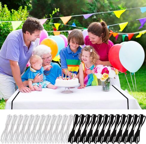 Riakrum Table Bungees tablecloth حزام شريط tablecloth bungee سلك للاحتفاظ بقطعة قماش طاولة لأسفل طاولات في الهواء الطلق طاولات المطبخ حفل زفاف التخييم (4 ، الحجم الموسع) in Saudi Arabia