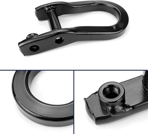 حلقة السحب الأمامية حلقة متوافقة مع 2007-2019 Chevy Silverado GMC Sierra 1500 Front Lower Pumper Ring استبدال 84072463 أسود 2pcs in Saudi Arabia