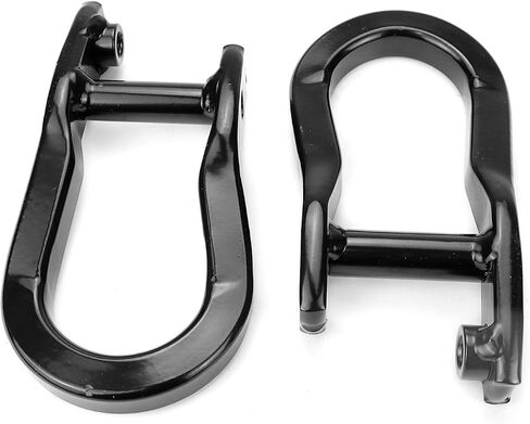 حلقة السحب الأمامية حلقة متوافقة مع 2007-2019 Chevy Silverado GMC Sierra 1500 Front Lower Pumper Ring استبدال 84072463 أسود 2pcs in Saudi Arabia