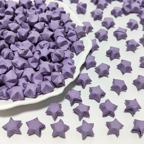 اوريغامي لاكي النجوم ، 500 PCS قوس قزح قبل اوريغامي النجوم النجوم متعددة الألوان المصنوعة يدوي in Kuwait