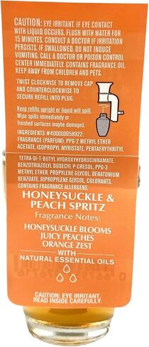Bath & Body Works Honeysuckle & Peach Spritz 4 Pack Wallflowers Home Home Spragrance Bundle مع عينة من الشوفان الطبيعية صابون in Saudi Arabia