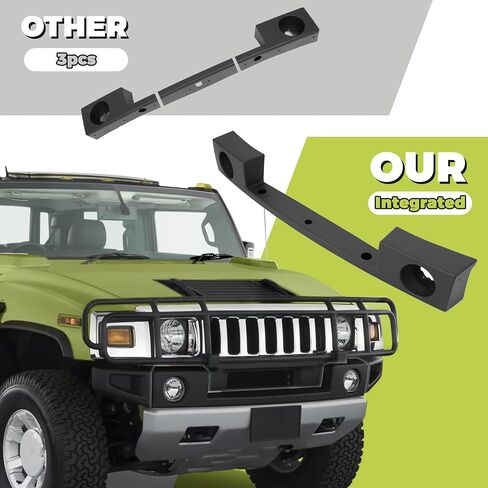 KUAFU Front Bumper Center Compatible with 2003-2009 Hummer H2 19120987 HU1000103 Assembly Black PP Plastic Bumper Cover Replacement in Saudi Arabia