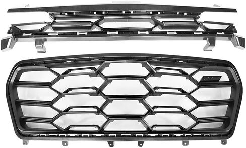IKON MOTORSPORTS, Front Bumper Cover Compatible With 2019-2024 Chevy Camaro w/Signature Headlights, 1LE Style Unpainted Black PP Bumper Cover Conversion Guard W/Lip Grille Grill Bodykit Replacement in Saudi Arabia