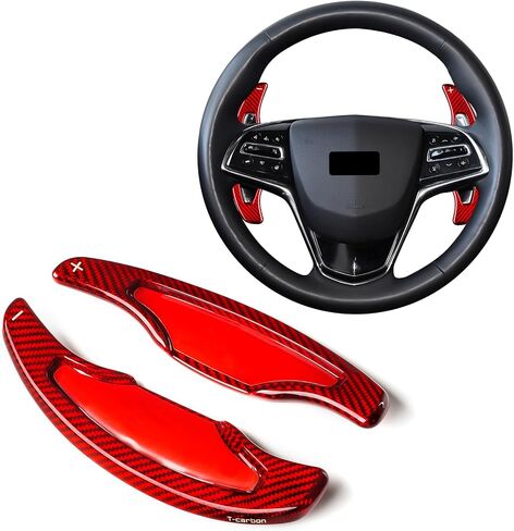 T-Carbon Teadering Paddle Syfter Extensions تناسب Cadillac ATS-L Sport 2014 2017 2018 2019 in Kuwait