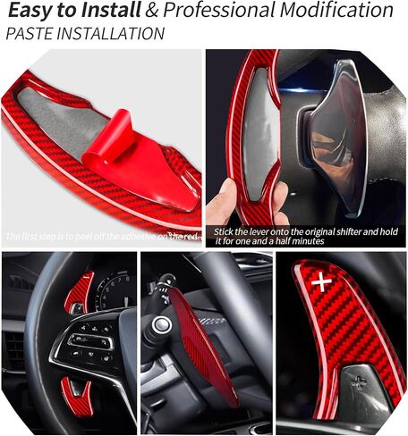 T-Carbon Teadering Paddle Syfter Extensions تناسب Cadillac ATS-L Sport 2014 2017 2018 2019 in Kuwait
