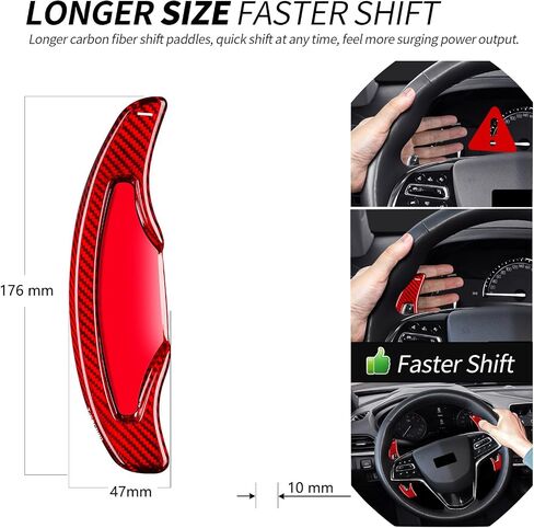 T-Carbon Teadering Paddle Syfter Extensions تناسب Cadillac ATS-L Sport 2014 2017 2018 2019 in Kuwait