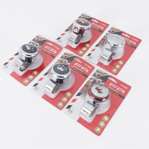 مقبض قوة السيارة العالمي للسيارة القيادة المقبض الدوار Chrome ، ABS Finish Suicide Knob Booster Ball لمعظم السيارات ، مقبض المقود Universal Fit Non-Slip in Saudi Arabia