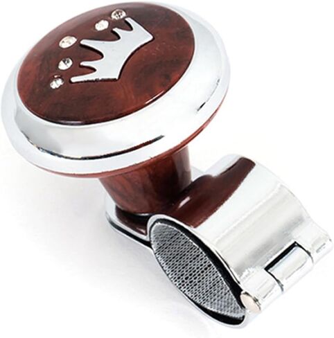 مقبض قوة السيارة العالمي للسيارة القيادة المقبض الدوار Chrome ، ABS Finish Suicide Knob Booster Ball لمعظم السيارات ، مقبض المقود Universal Fit Non-Slip in Saudi Arabia