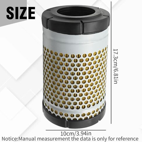 2 PCS WA10428 Air Filter Replacement for Kubota RTV-X1100C RTV-X1120D RTV-X1140R RTV-X900 Utility Vehicle, Replaces WA10428 1G319-11210 1G319-11212 in Saudi Arabia