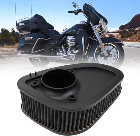 JERBOR Upgraded Motorcycle High Flow Air Filter Air Cleaner Powerful Engine Protection for 2017-2023 Harley Touring Road King Street Glide Tri Glide Ultra Electra Glide 2017-2024 HD 1717 29400212 in Saudi Arabia