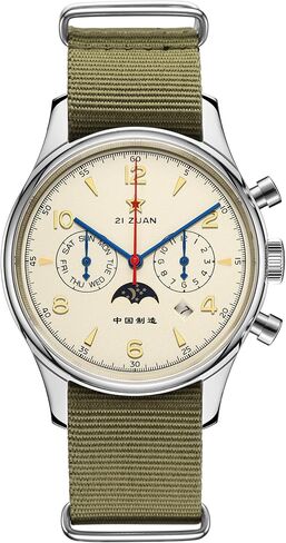 Men's Classic Automatic Mechanical Wristwatch ST1654 Movement 24H-Hour Display Air Force Pilot Calendar Mens Watches in Saudi Arabia