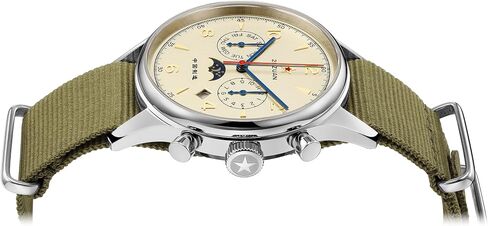 Men's Classic Automatic Mechanical Wristwatch ST1654 Movement 24H-Hour Display Air Force Pilot Calendar Mens Watches in Saudi Arabia