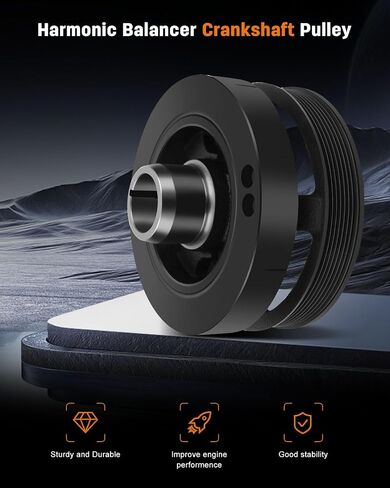 OCPTY OCPTY Harmonic Balancer Crankshaft Belt Drive Pulley Fit For 1998 for Dodge B1500 1997-2000 for Dodge for Ram 3500 Van 1993 for Dodge W250 1993 for Dodge W350 1998 for Jeep Grand Cherokee in Saudi Arabia