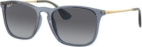 Ray-Ban RB4187 حزمة النظارات الشمسية: RB 4187 كريس 6592T3 كريس الرمادي الأزرق الرمادي و طق من النظارات in Saudi Arabia